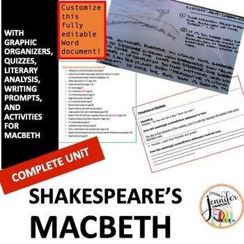 Preview of Macbeth Activities Bundle