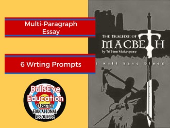 Preview of Macbeth: 6 Essay Writing Prompts