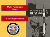 Macbeth: 6 Essay Writing Prompts