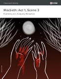 William Shakespeare - Macbeth Act 1, Scene 3 - Metaphor Activity