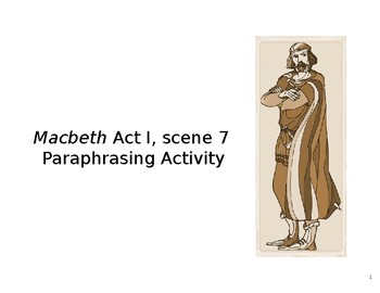 paraphrasing macbeth act 1