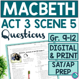 Macbeth Act 3 Scene 5 Hecate Scene SAT AP Prep Questions (