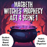 Macbeth Act 4 Scene 1 Witches Prophecy Activity Project Ch