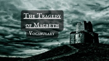 Preview of Macbeth-- Act IV Vocabulary Slide Deck (No Fear Shakespeare)