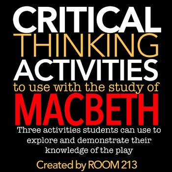 critical thinking questions for macbeth