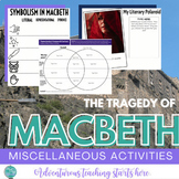 Macbeth: Activities for Symbolism, Venn Diagram, Evidence 