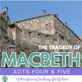 Macbeth:  Acts 4-5  Activities, Close Reading, Witches Spe