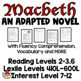 Macbeth An Adapted Novel with Unit For Struggling Readers & SpEd