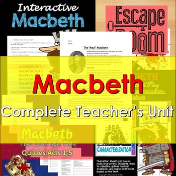 Preview of Macbeth Bundle : Complete Unit