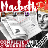 Macbeth COMPLETE UNIT | Colorful Workbooks | Editable Work
