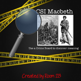 Macbeth CSI Crime Board