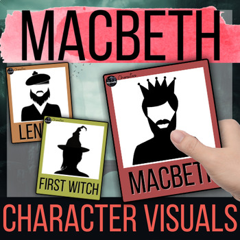 Preview of Macbeth Character Cards for Analysis, Reading Roles or visual Character Maps