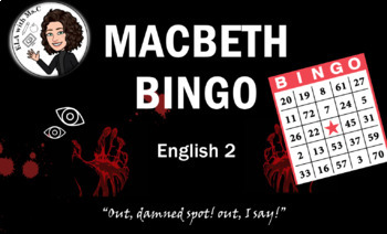 Preview of Macbeth Character Review Game