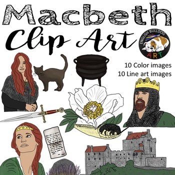 Macbeth Clip Art Set 2 by English Bulldog Art | TPT