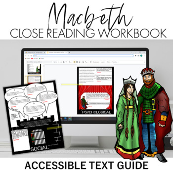 Preview of Macbeth Close Reading Workbook