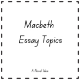 Macbeth Essay Topics