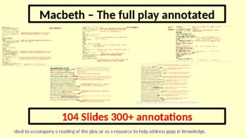 Preview of Macbeth Full Play Annotated