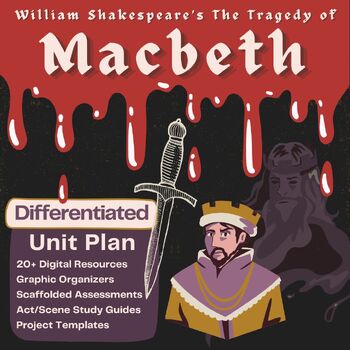 Preview of Macbeth Full Unit (High School Mild/Moderate Special Education) 