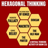 Macbeth Hexagonal Thinking Activity