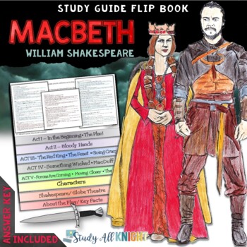 Preview of Macbeth: Reading Literature Guide Interactive Layered Flip Book