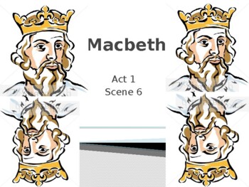 Preview of Macbeth Intro + Act 1 PowerPoints, Every Scene, 65+ Slides & Questions for Kids