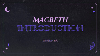 Preview of Macbeth Introduction: Fact Sheets
