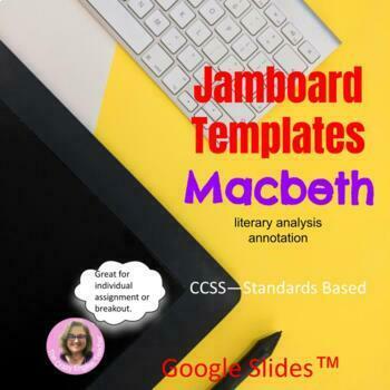 Preview of Macbeth Jamboard Templates Google Slides™ Digital Product