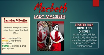 Macbeth: Lady Macbeth by TandLGuru | TPT