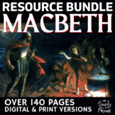 Macbeth Unit Teaching Resource BUNDLE Over 100 Pages in Pr