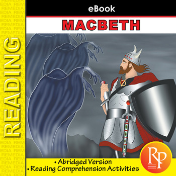 Preview of Macbeth - Easy-Reading Shakespeare: Abridged Novel & Literature Guide Activities