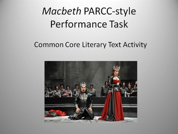 Preview of Macbeth PARCC-style Learning Task - FREE DOWNLOAD!!