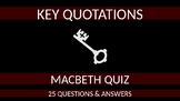 Macbeth Quiz