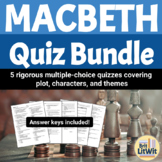 Macbeth Quiz Bundle (Acts I-V)