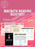 Macbeth Reading Assistant - Google Slide Handout