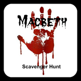 Macbeth Scavenger Hunt - Fun Pre-Reading Activity with Answers!