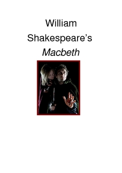 Preview of Macbeth Student Study Guide