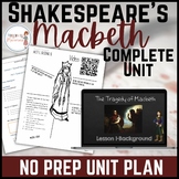 Macbeth Unit Plan - Complete Unit - 13 Lessons