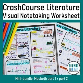 Preview of Macbeth Worksheets | Crash Course Literature Worksheets on Macbeth