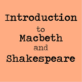 Macbeth and Shakespeare Introduction Lesson with Guided Notes