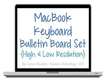 Preview of Macbook Keyboard Bulletin Board Set {High & Low-Res}