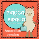 Macca the Alpaca - Australian A4 size