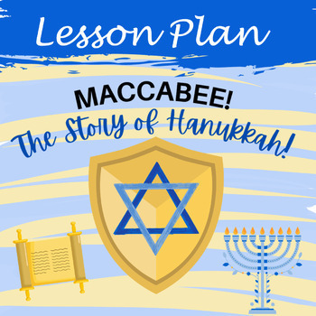 Preview of Maccabee The Story of Hanukkah Lesson and Math Boom Cards™