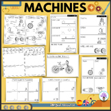 Simple Machines- graphic organizers- máquinas- English and