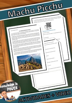 Preview of Machu Picchu - Misterios de una Maravilla, Distance Learning Spanish