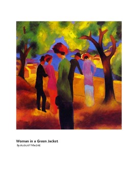 Preview of Macke Woman in a Green Jacket Expressionism