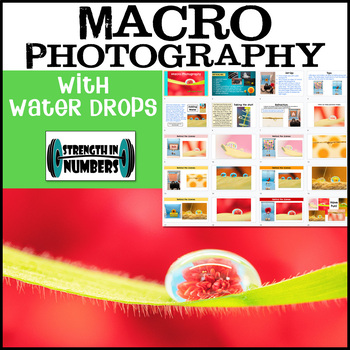 Preview of Macro Photography with Water Drops Digital Photo Project Google Slides