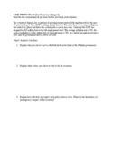 Macroeconomics Case Study - Fiscal and Monetary Policy (Wo