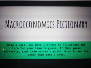 Preview of Macroeconomics Pictionary