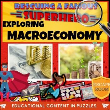Preview of Macroeconomy A Level Escape Room