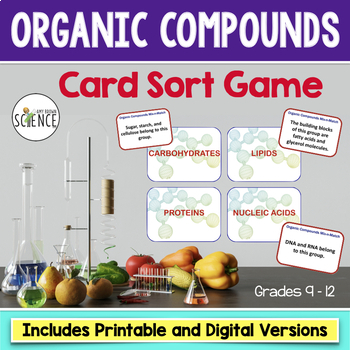 Preview of Macromolecules Biochemistry Card Sort Game